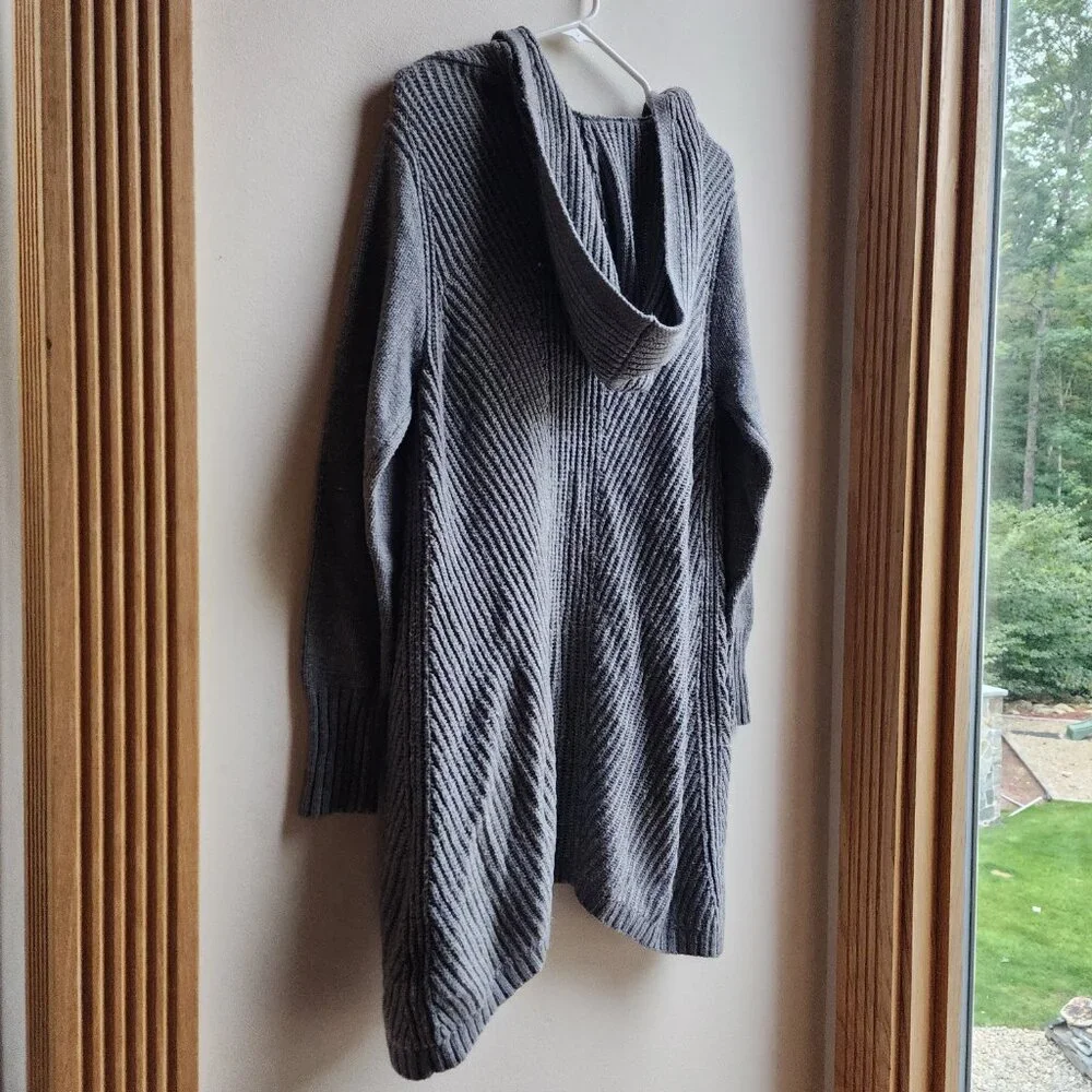 A New Day Gray Open Cardigan Size Medium